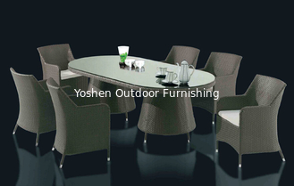 China Outdoor furniture wicker dinning table-9114a supplier
