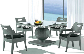 China Outdoor furniture wicker dinning table-9116 supplier