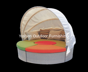 China Beach luxury day bed PE rattan resin wicker cabana day beds outdoor hotel pool cabana daybed ---6013 supplier