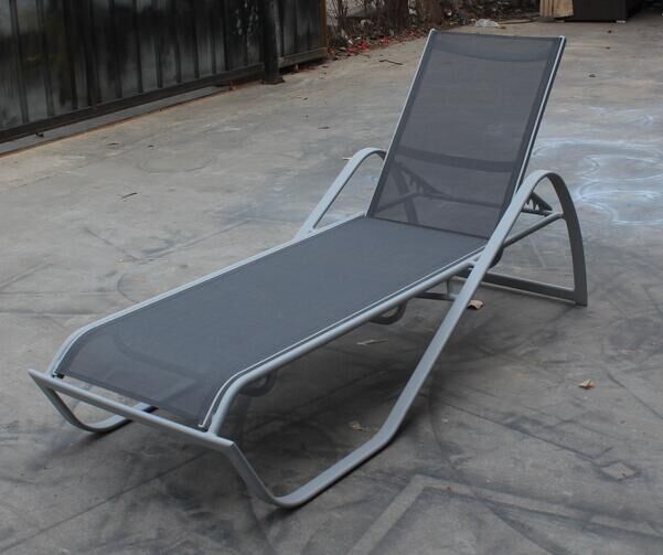 Aluminum frame with tesline fabric sunbed daybed sun lounger