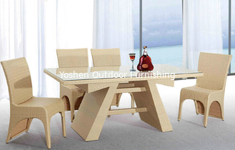 China Outdoor furniture wicker dinning table -9115 supplier