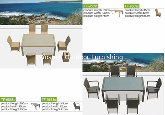 China Home furniture rattan dinning table-9569 supplier