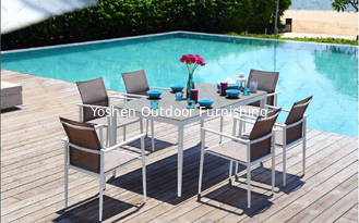 China Patio furniture aluminum dinning table-15019 supplier