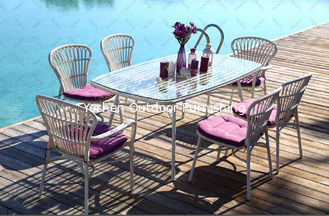 China Outdoor furniture wicker dinning table &amp; chair-15003 supplier