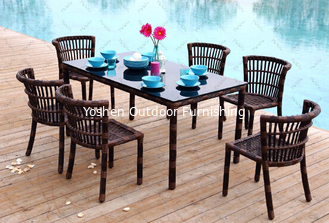 China Outdoor furniture wicker dinning table-15009 supplier