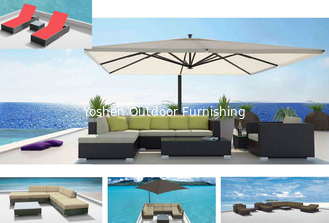 China outdoor garden wicker beach sofa-9419 supplier