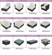 outdoor rattan modular sofa-15 series