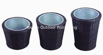 China outdoor furniture wicker flower pot-3005 supplier