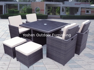 China Outdoor furniture wicker dinning table--9064 supplier