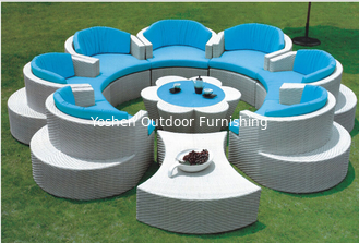 China 9pcs rattan chairs round sofa set outdoor garden furniture --9210 supplier