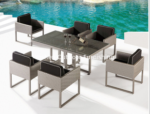 China Outdoor furniture rattan poolside dinning set--16029 supplier