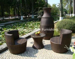 China outdoor furniture rattan stacking flower vase sofa set-16059 supplier