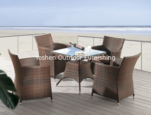 China Outdoor furniture wicker dinning table &amp; chair--16061 supplier