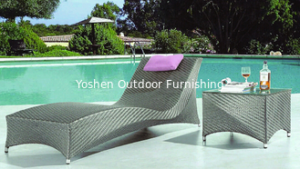 China Outdoor rattan chaise lounge chair-3007 supplier