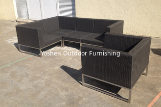 outdoor furniture rattan modular sofa stainless steel --16200