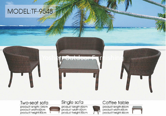 China Patio wicker sofa furniture-9548 supplier