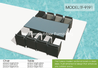 China Outdoor furniture wicker dinning table--9191 supplier