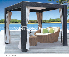 China garden furniture wicker gazebo/canopy-2096 supplier