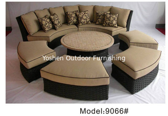China outdoor sofa furniture rattan modular sofa --9066 supplier