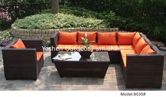 outdoor sofa furniture rattan modular sofa --9035