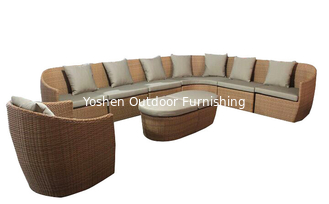 China Outdoor rattan wicker furniture 7pcs modular sectional sofa set  --YS5745 supplier