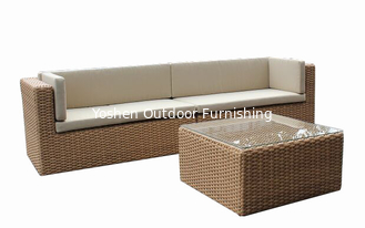 China Outdoor furniture rattan luxurary sectional loveseat with coffee table   --YS5746 supplier