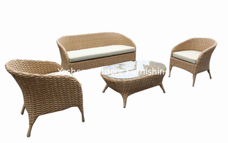 China Outdoor patio furniture 4 pcs rattan wicker sofa set with loveset single chair    --YS5747 supplier