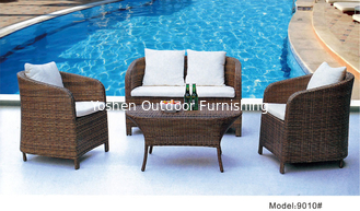China 4pcs PE wicker high back sofa sets for outdoor -9010 supplier