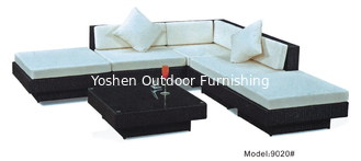 China 6-piece modern wicker modular sectional sofa with ottoman -9020 supplier