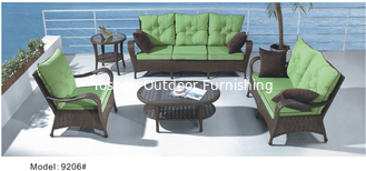 5-piece patio Resin Wicker Contemporary Deep Seat Sofa with Cushion -9206
