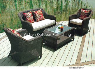 China 4-piece patio outdoor  resin Wicker classic Deep Seat Sofa with Cushion -9211 supplier