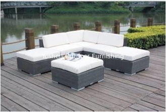 China 6-piece  L shape rattan wicker outdoor furniture modular sofa commercial furniture-YS5755 supplier