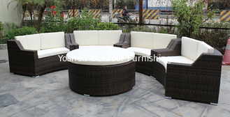 China 5 piece -Hotel conference room meeting chairs with rattan round ottoman commercial furniture-16200 supplier