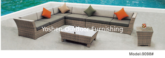 China 8piece -Rattan wicker Project furniture single modular sectional sofa set  -9098 supplier