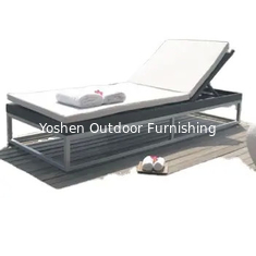 China Wicker rattan resin plastic beach lounger chair swimming pool furniture outdoor daybed sun bed sleeping chair---6068 supplier