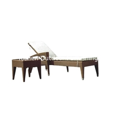 China Resin outdoor furniture wicker rattan chaise lounge daybed---6026 supplier