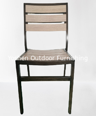 China Outdoor patio furniture Outdoor dining chair hotel restaurant canteen coffee wooden dining chair---6035 supplier
