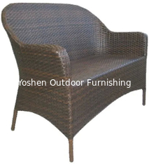 China Synthetic rattan wicker outdoor garden bench chair plastic hotel swimming pool benches---YS5640 supplier