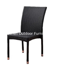 China Hotel Resin Pe Garden Chairs rattan wicker Garden Chairs For Outdoor plastic aluminum stackable lawn chair---YS5616 supplier
