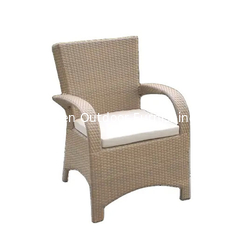 China Hotel Outdoor Aluminum Metal Garden Chairs PE rattan resin Garden Chairs handrail Balcony Chair---YS5628 supplier