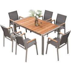 China 7pcs England style formal outdoor rattan dining chairs with table---8203 supplier