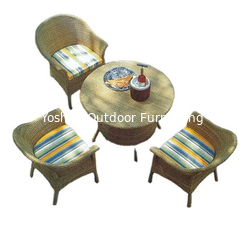 China Outdoor furniture set wicker rattan dining set patio furniture set cafe furniture dining table with chair---8033 supplier