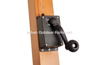 Universal Umbrella Handle for Umbrellas With Wooden or Aluminium Garden Arm 3x3x4 Strong Manual Crank Winch