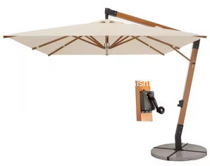 Universal Umbrella Handle for Umbrellas With Wooden or Aluminium Garden Arm 3x3x4 Strong Manual Crank Winch