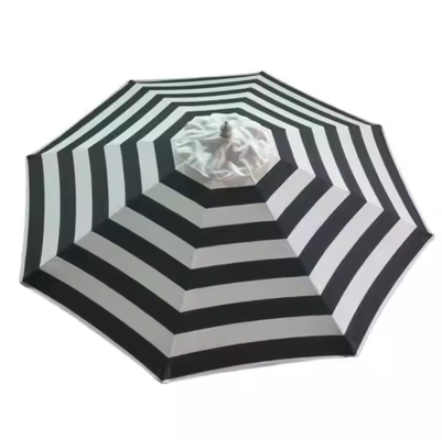 7.5 ft Patio Umbrella Cover Replacement Canvas 8 Ribs Umbrella Replacement Canopy for Round Market Umbrella