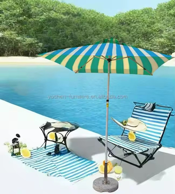 Yoshen 6.5ft Camp Portable Sunshade Patio Umbrella Canopy Fishing Pool Umbrella Light Weight Folding Outdoor Umbrella Parasol