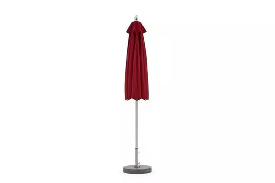 8ft Polyester Waterproof Red Parasol Cover Middle Pole Aluminum Patio Umbrella Outdoor Picnic Umbrella