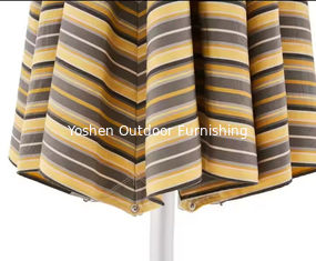 Outdoor Fringe Sun Canvas Parasol Large Square Aluminum Pool Umbrella Cafe Beach Garden Ombrellone