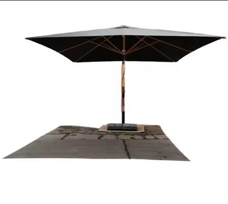 13 ft Large Garden Umbrella Parasol Black Patio Umbrellas 4m Giant Black Cantilever Patio Umbrellas With Base