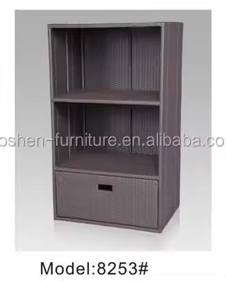 Beach Furniture Plastic Rattan Wicker Waterproof Hotel Pool Shower Bath Towel Storage Cabinets Carts